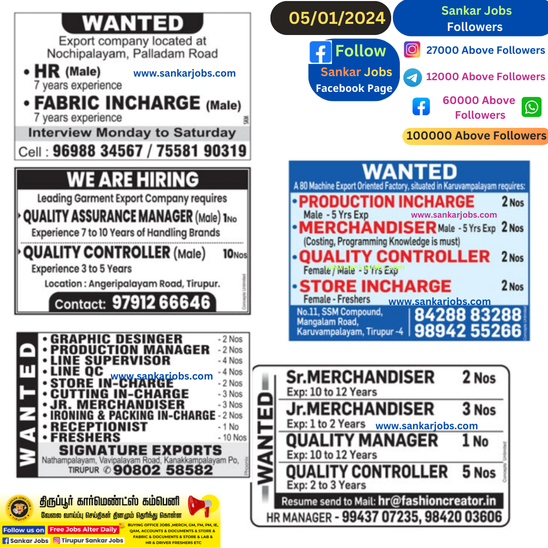 Garment Jobs