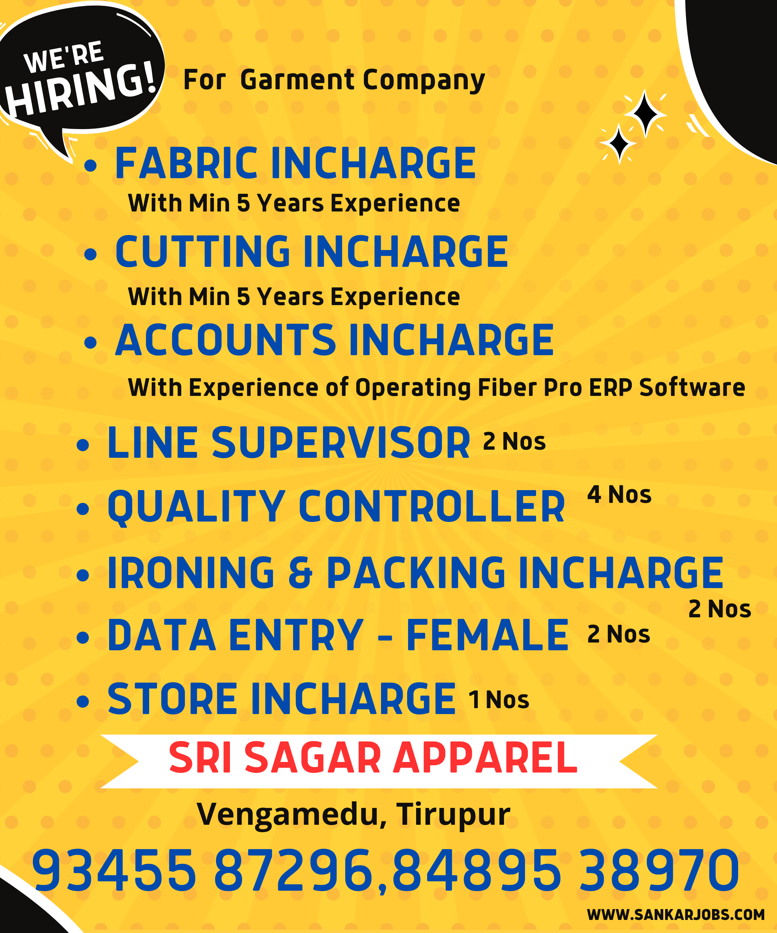Garment Jobs
