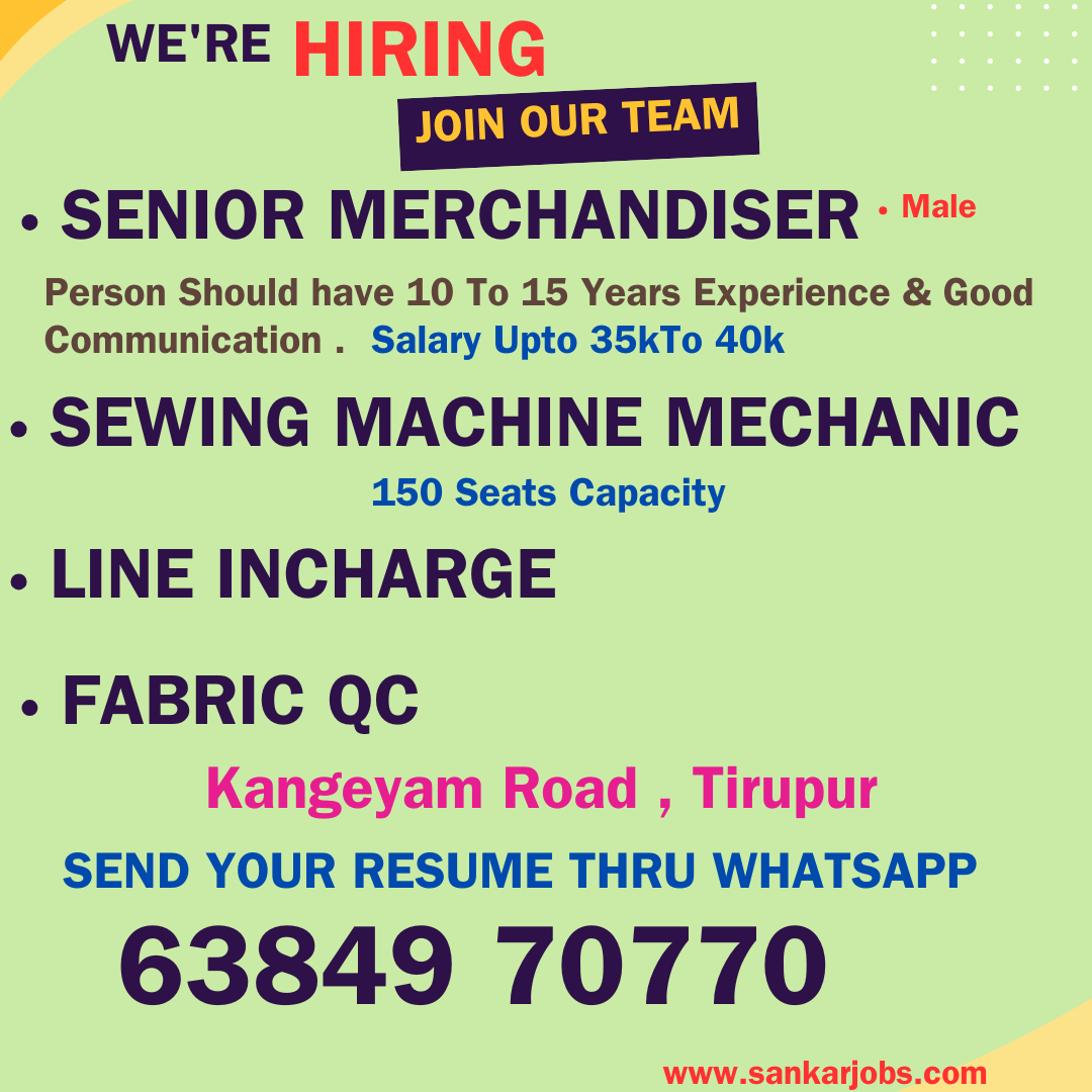Garment Jobs