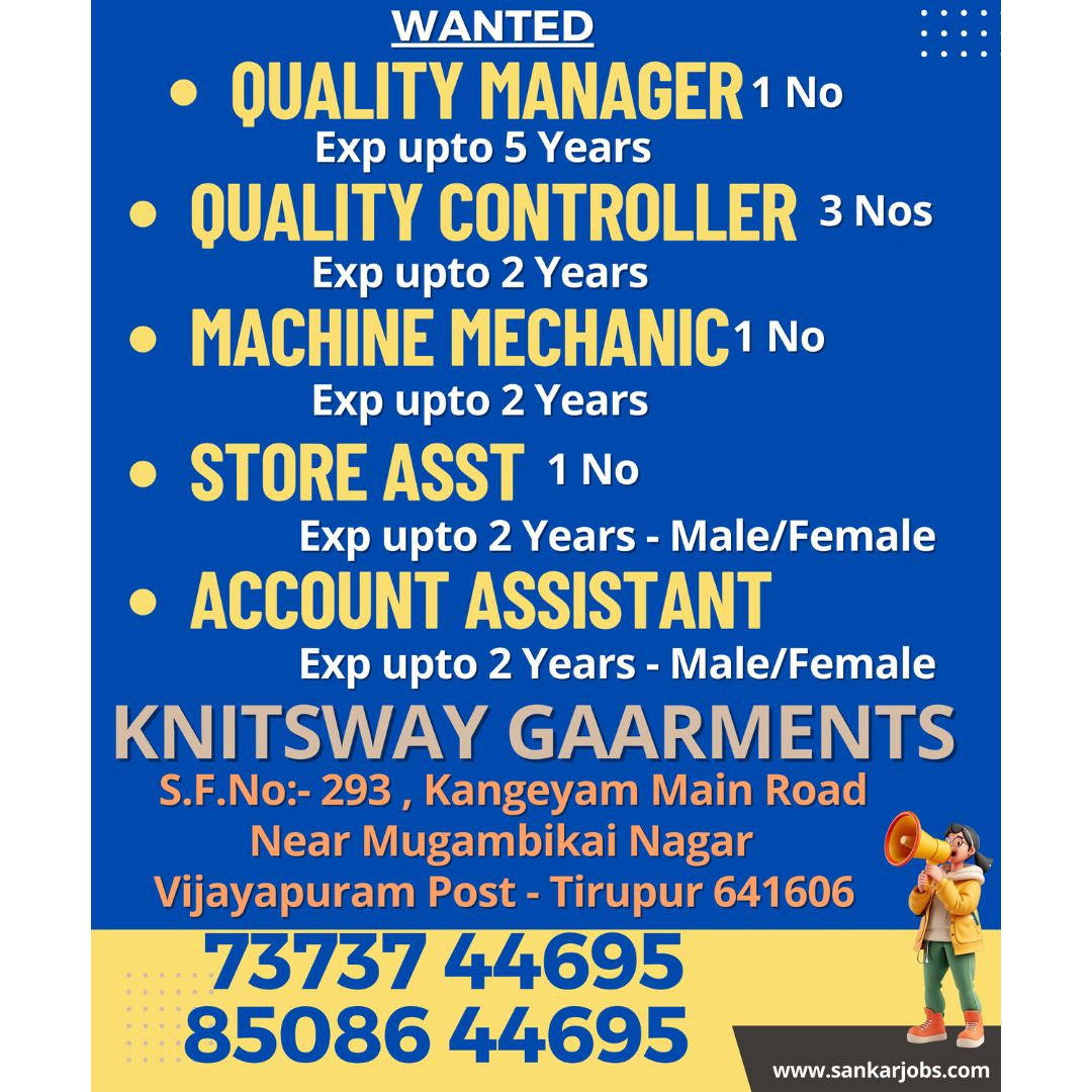 Garments Jobs