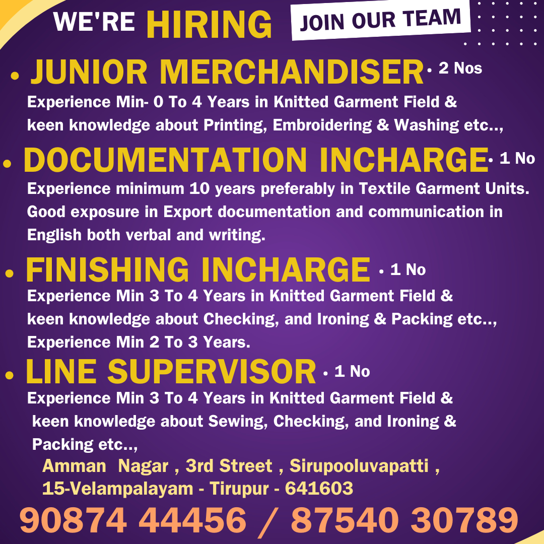 Garment Jobs