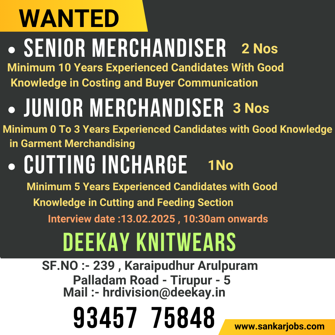 Garment Jobs