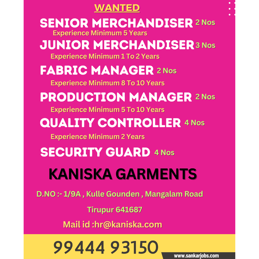 Garment Jobs