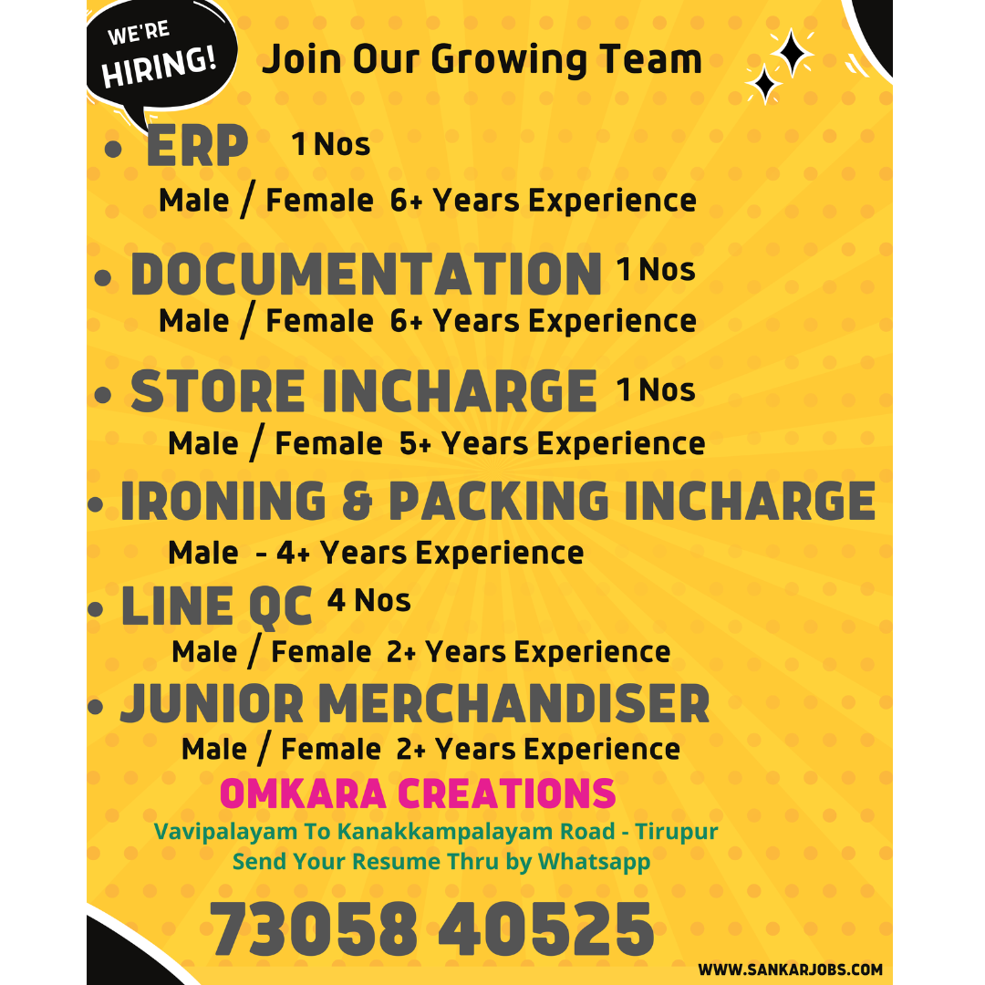 Garment Jobs