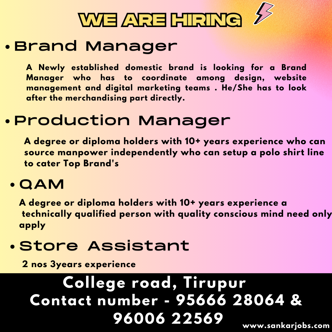 Garment Jobs