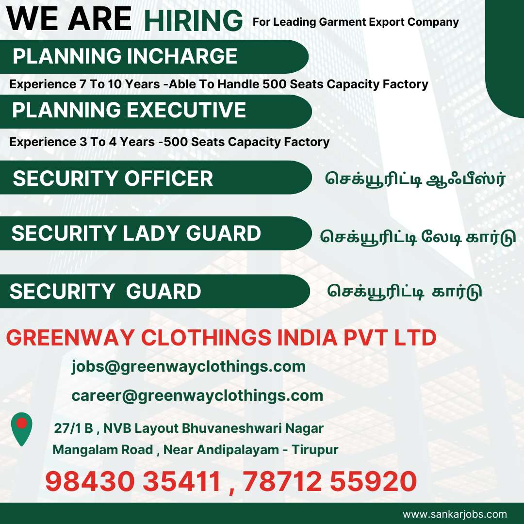 Garment Jobs