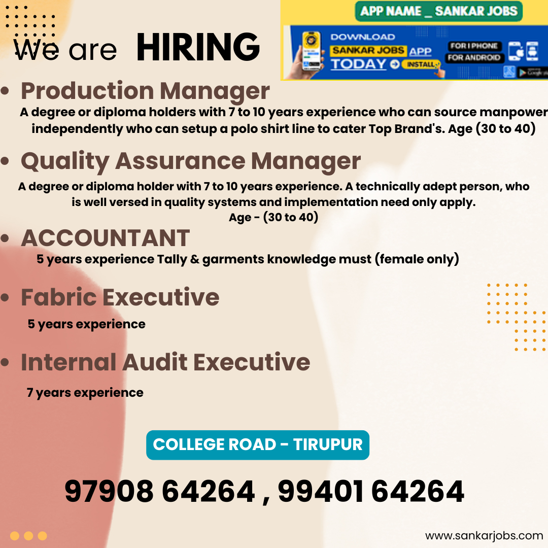 Garment Jobs