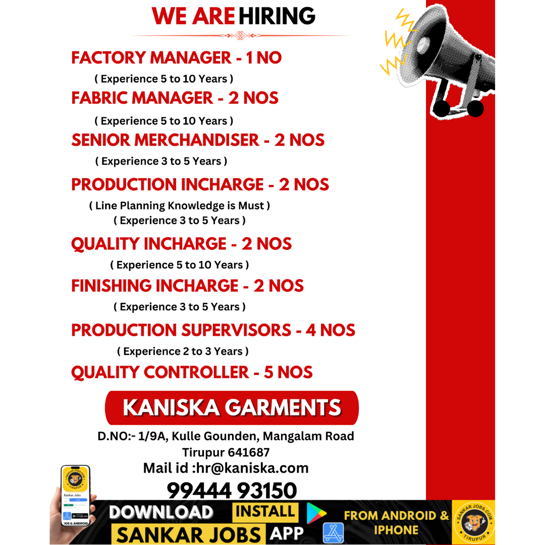 Garment Jobs