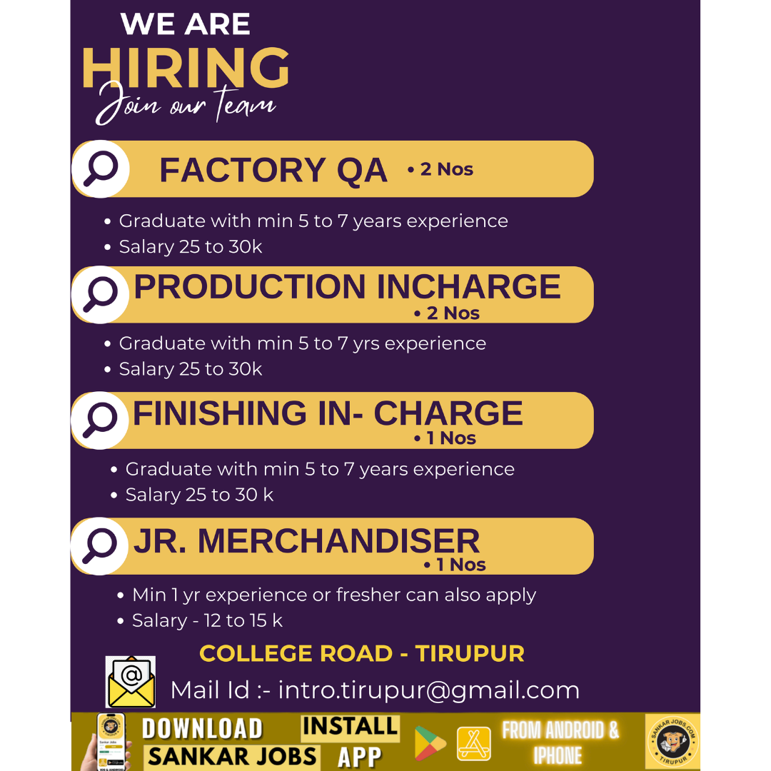 Garment Jobs