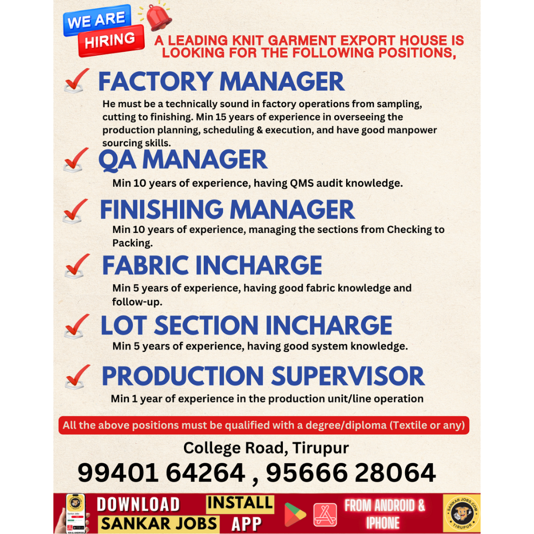 Garment Jobs