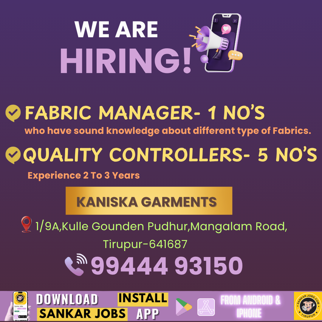 Garment jobs