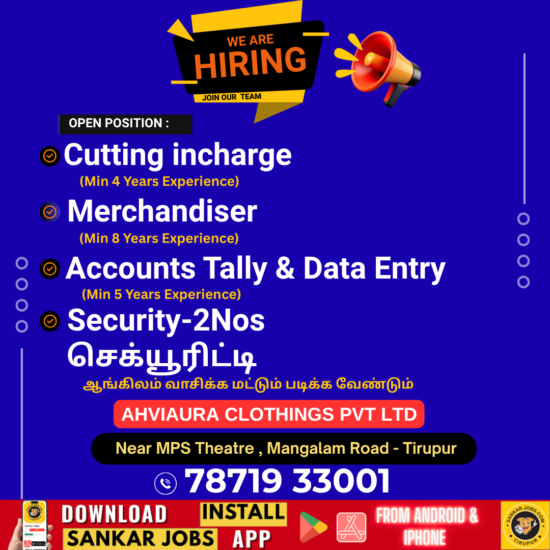 Garment jobs
