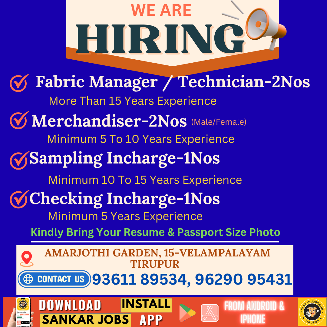 Garment jobs