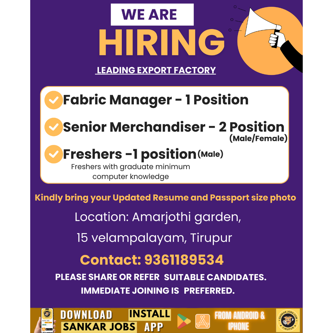 Garment Jobs