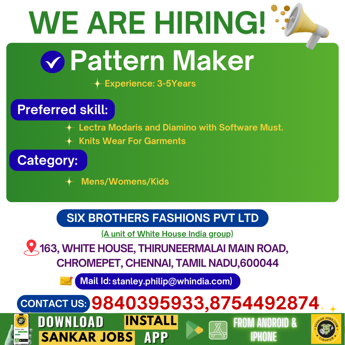 Garment Jobs