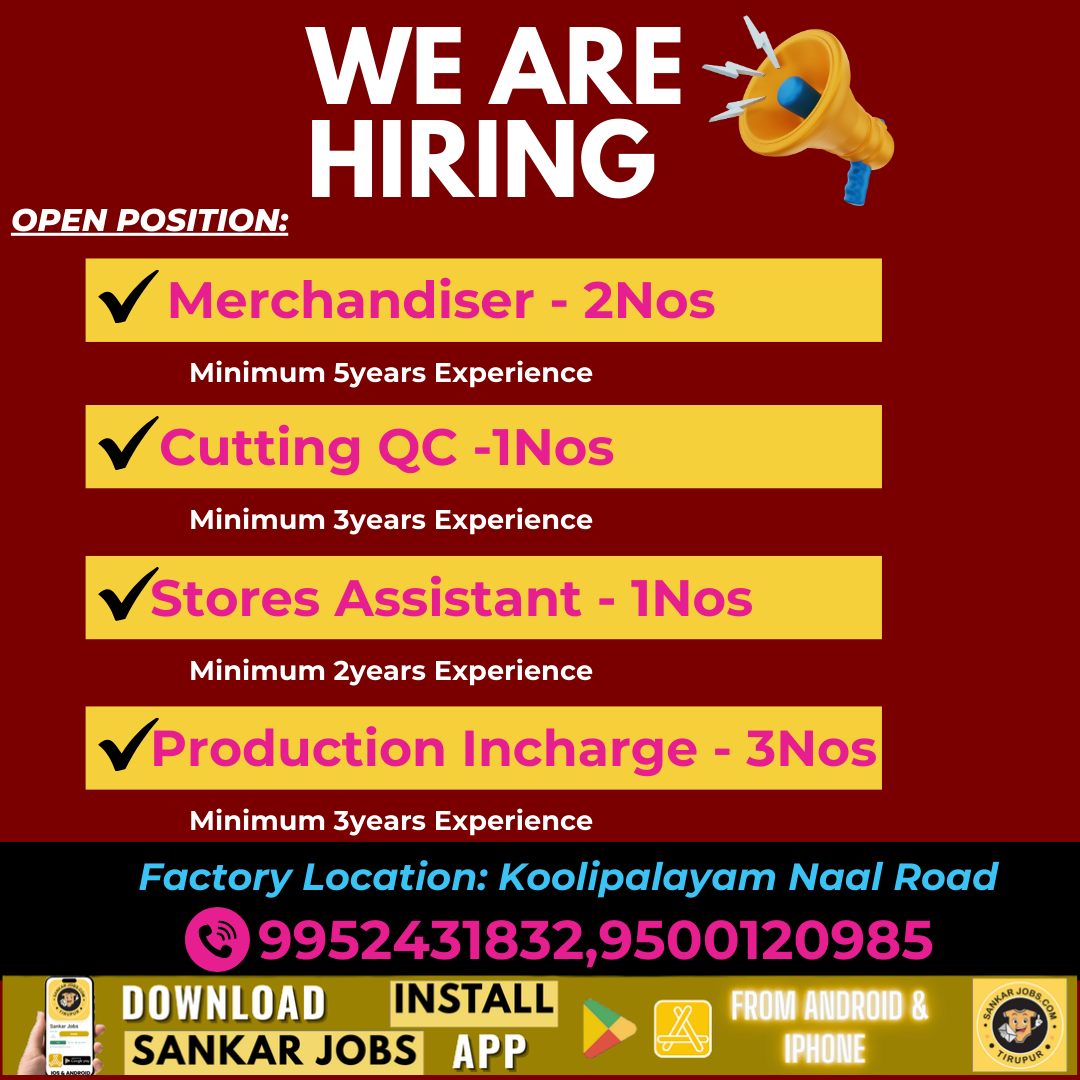 Garment Jobs