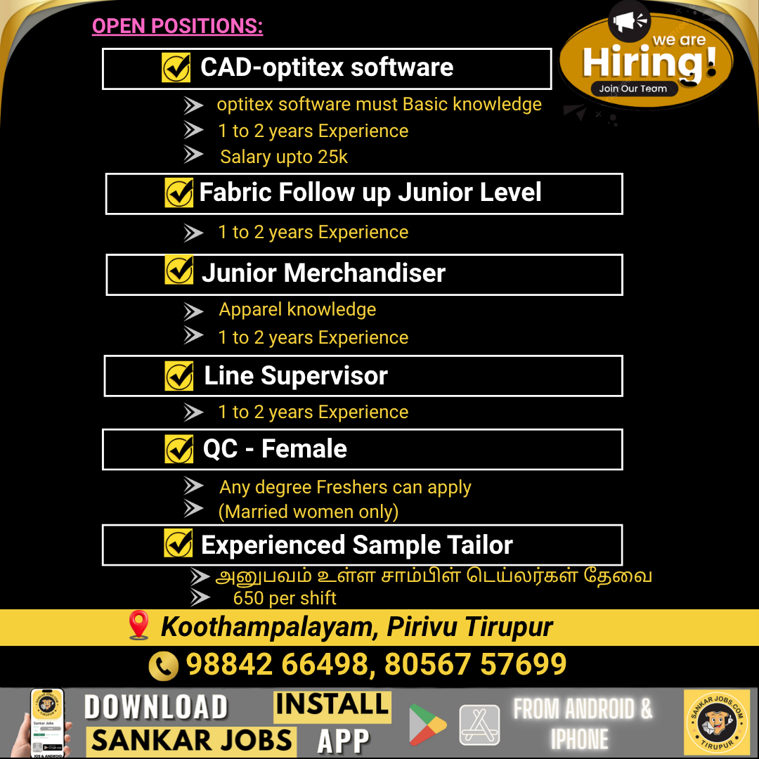 Garment Jobs