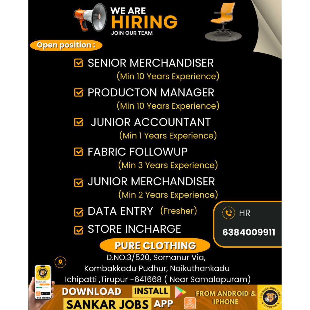 Garments Jobs