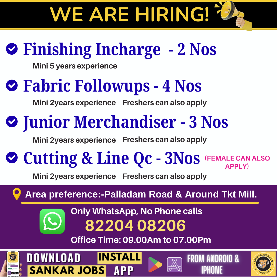 Garment Jobs