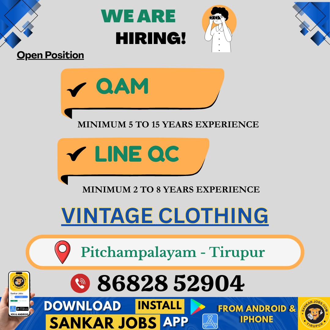 Garments Jobs