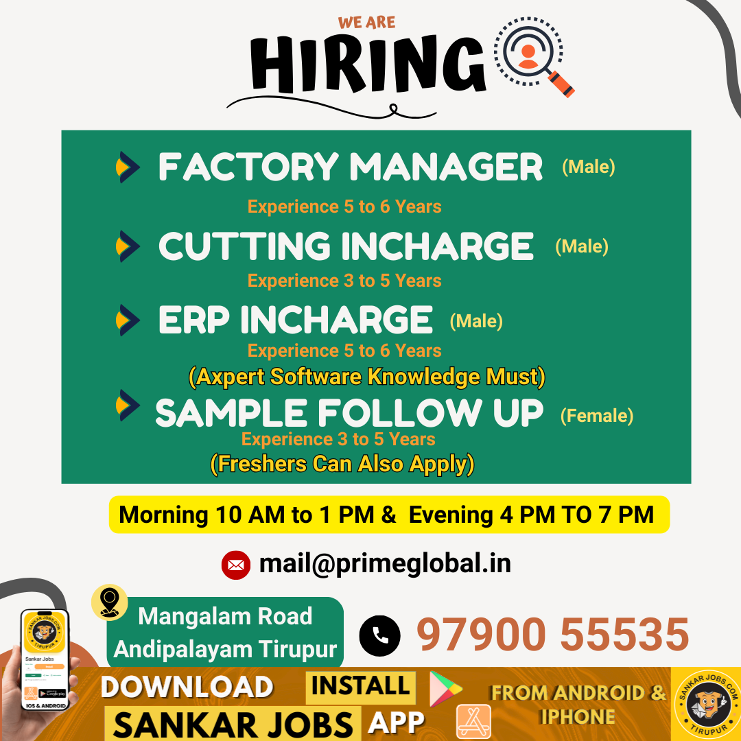 Garment Jobs