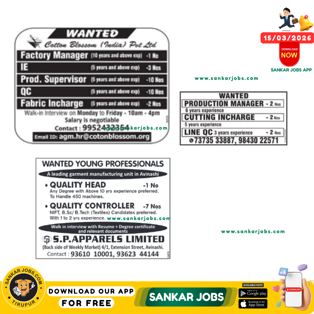 Garment Jobs