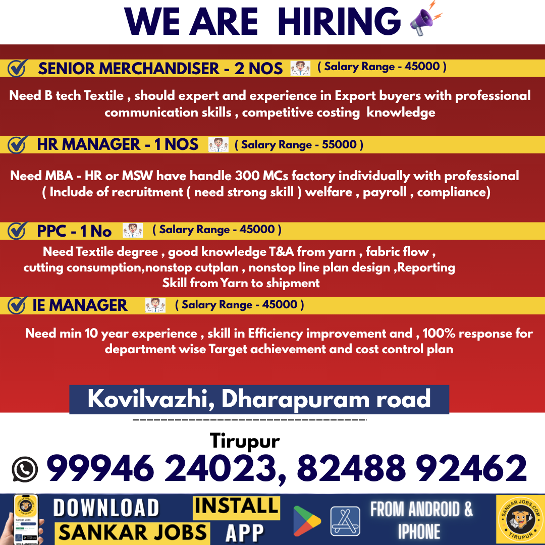 Garment Jobs