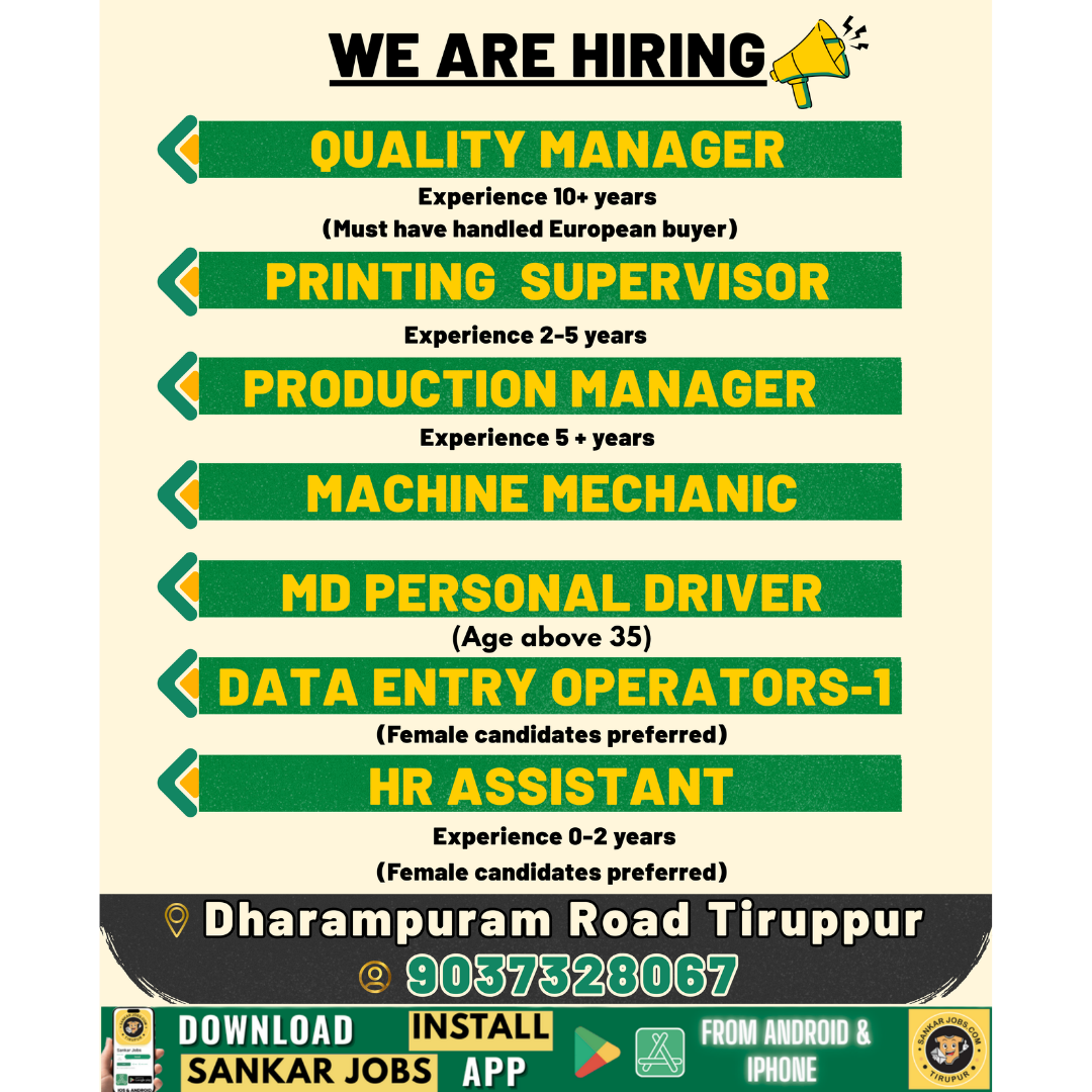 Garment Jobs