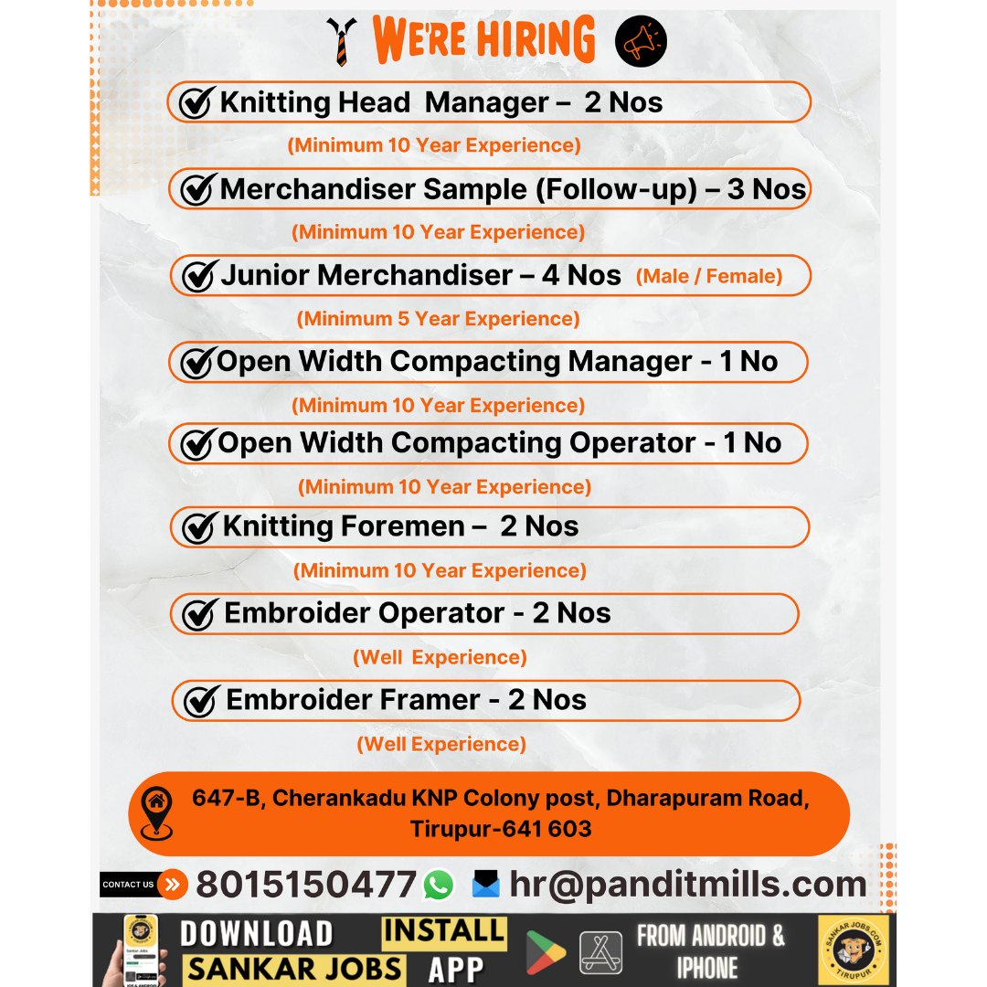 Garment Jobs