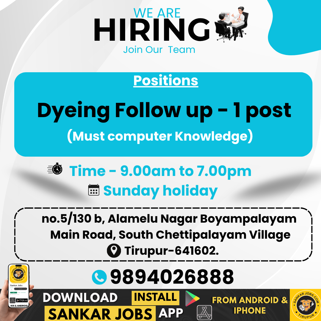 Dyeing Jobs