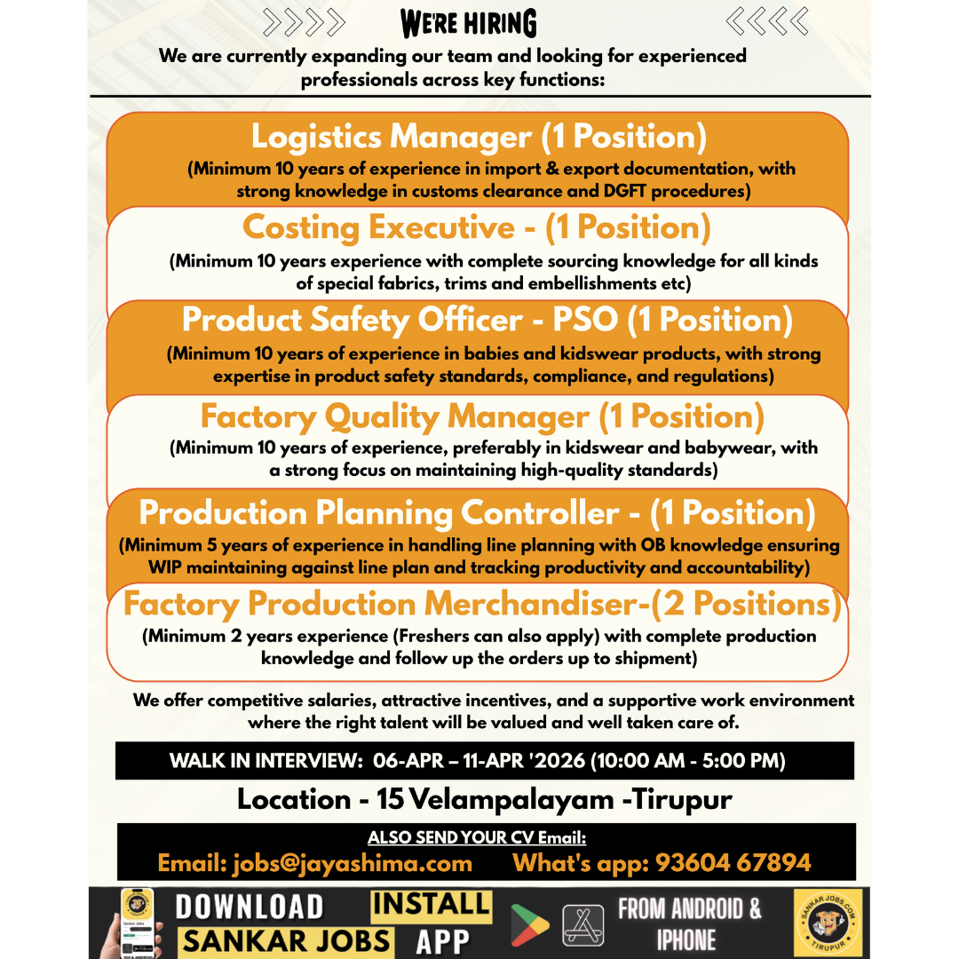 Garment Jobs