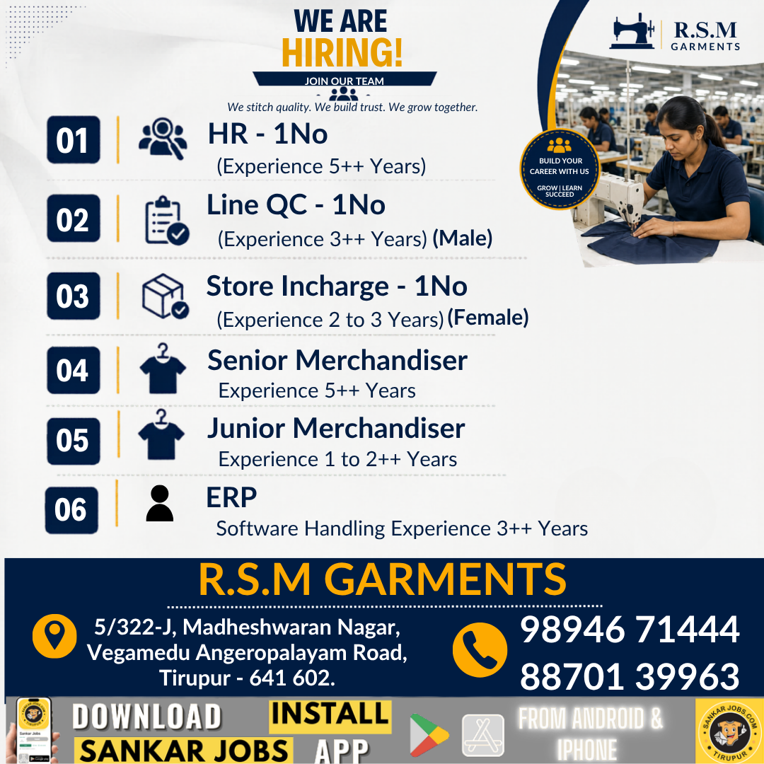 Garment Jobs