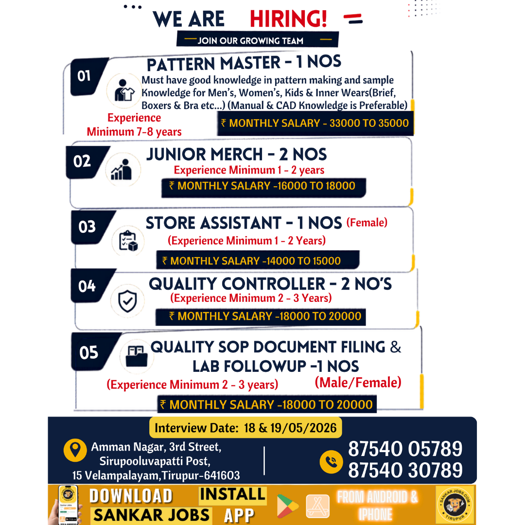 Garment Jobs
