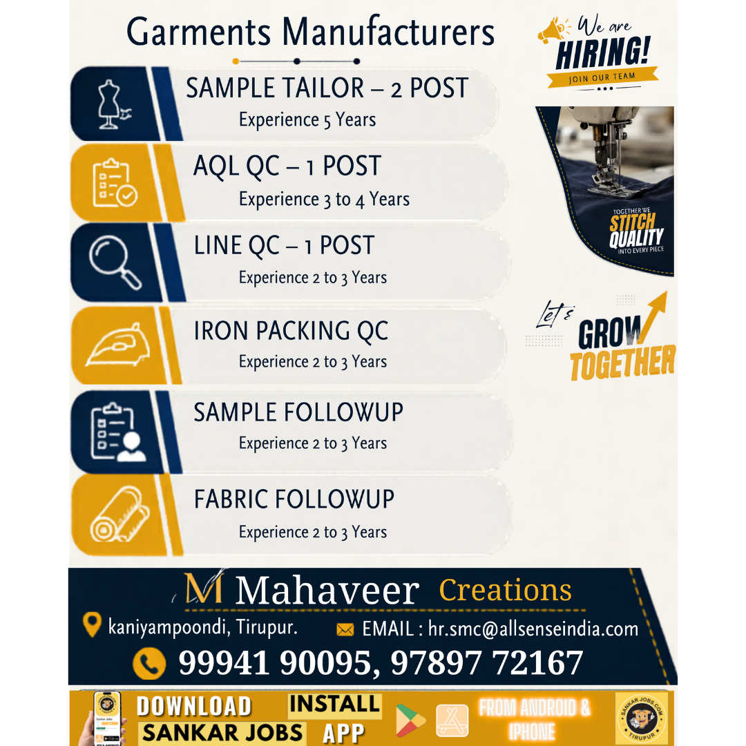Garment Jobs