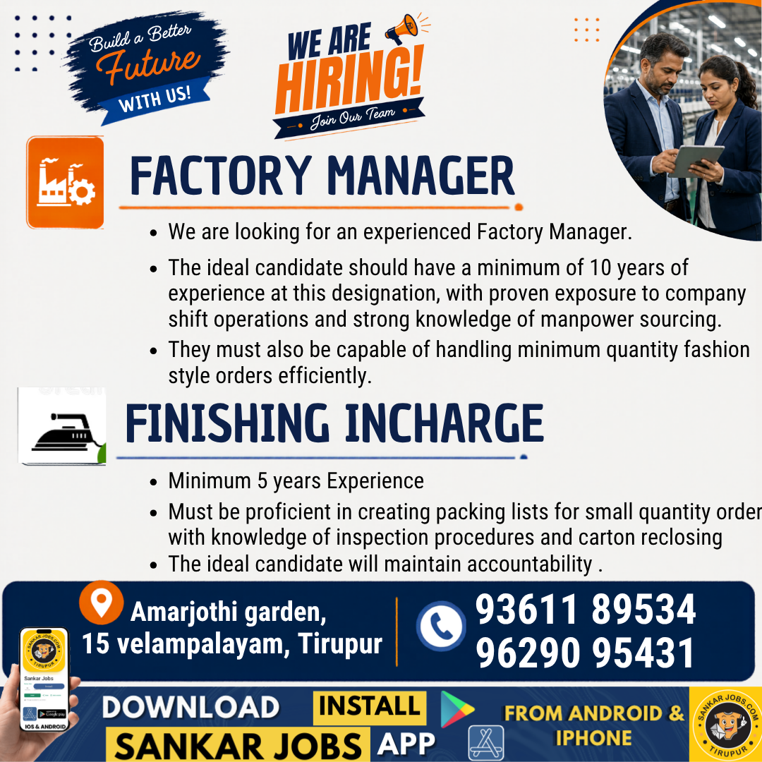 Garment Jobs