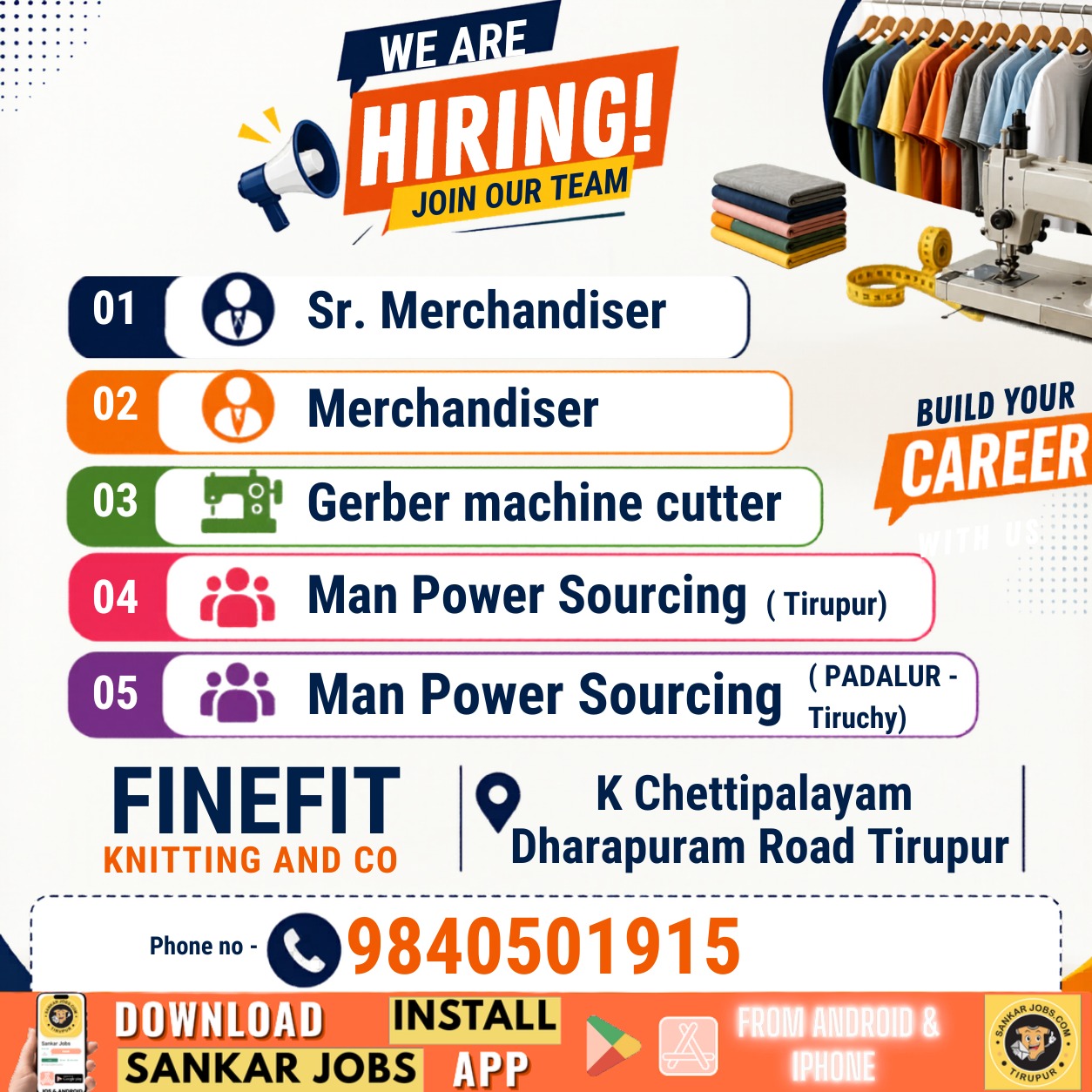 Garments Jobs