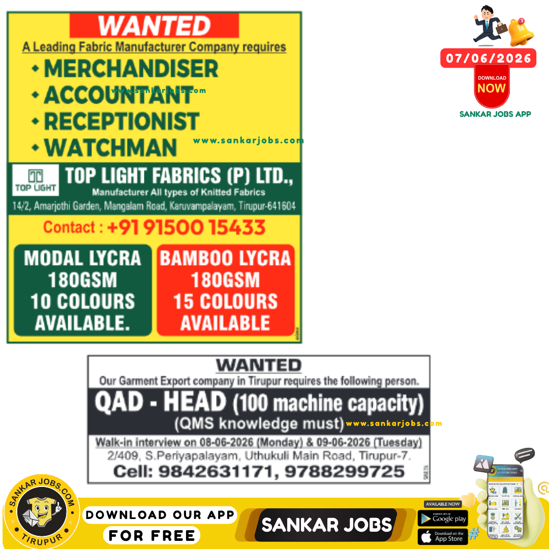 Garment Jobs