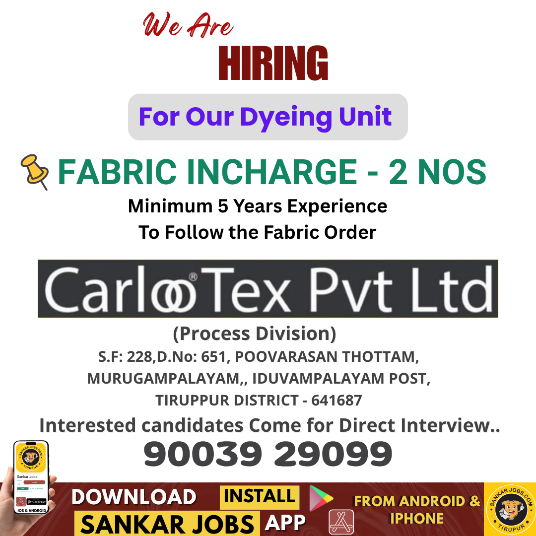 Dyeing Jobs