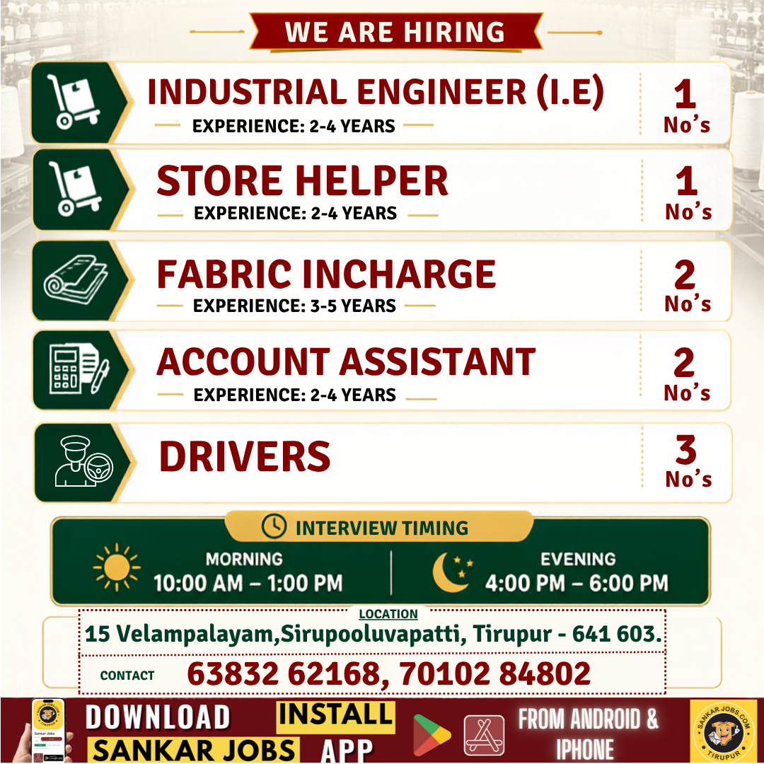 Garment Jobs