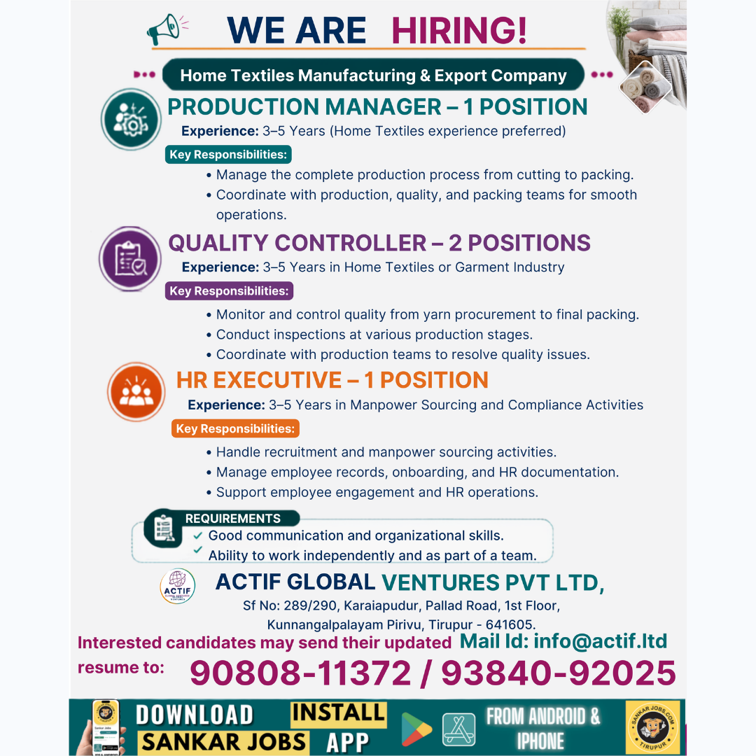 Garment Jobs