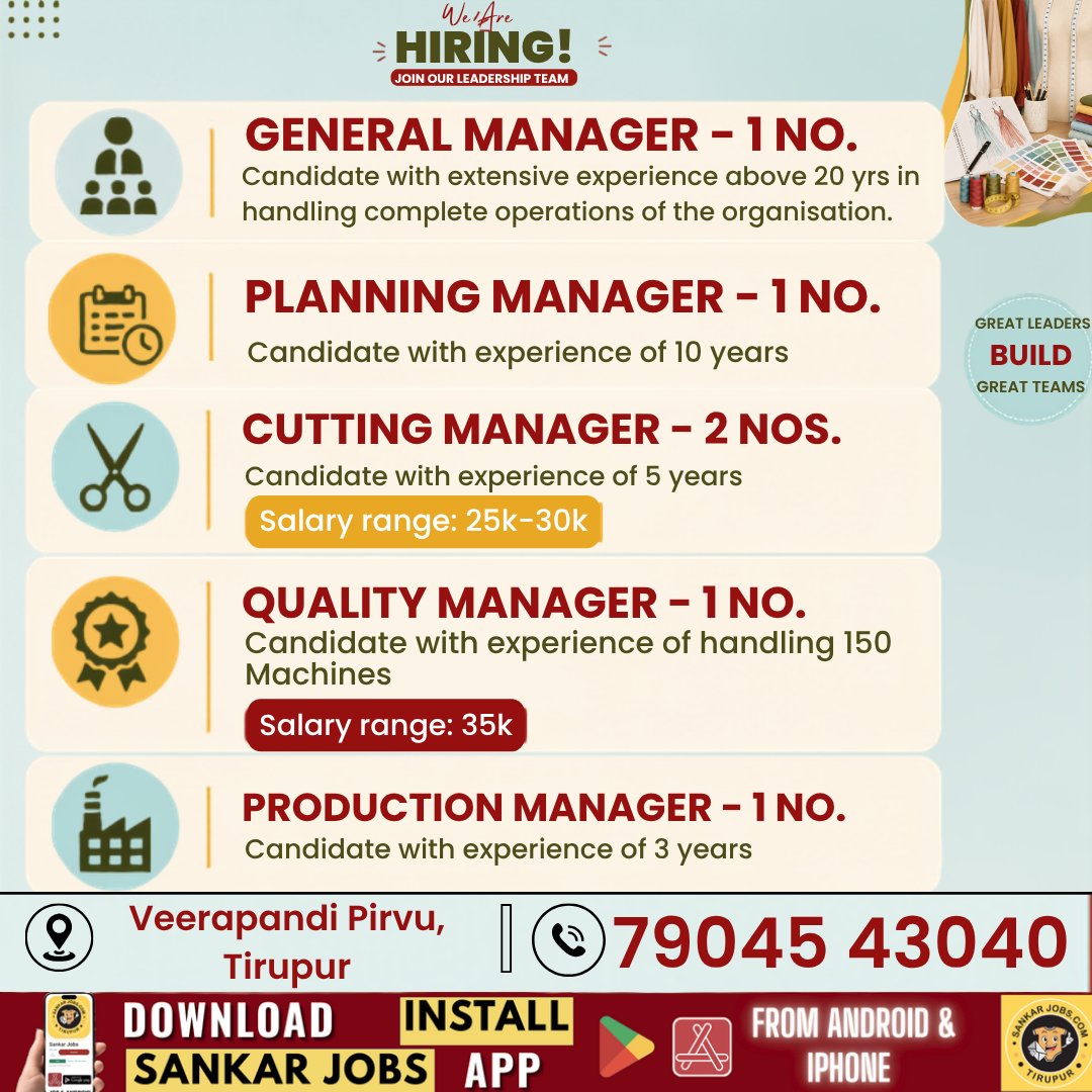 Garment Jobs