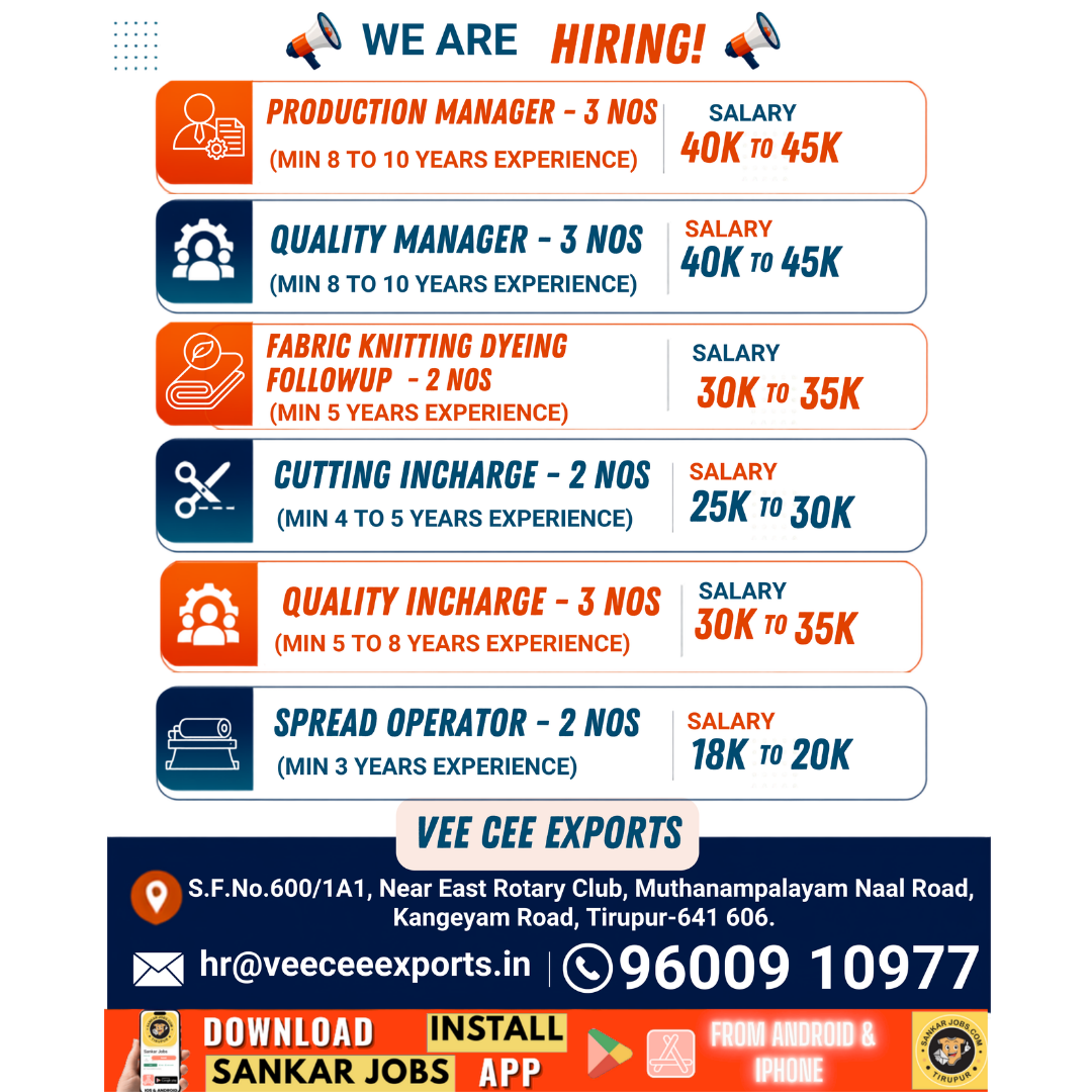 Garment Jobs