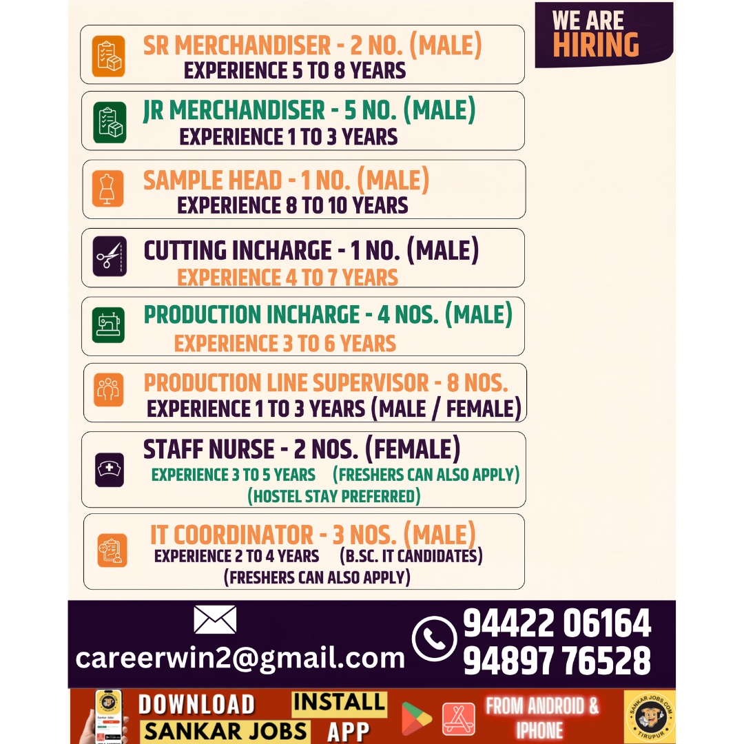 Garment Jobs