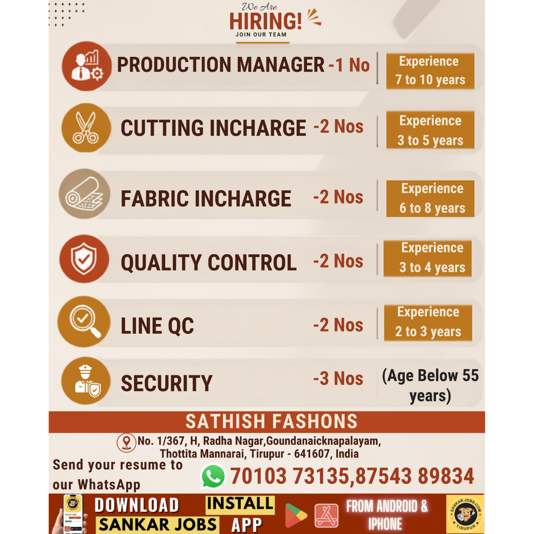 Garment Jobs