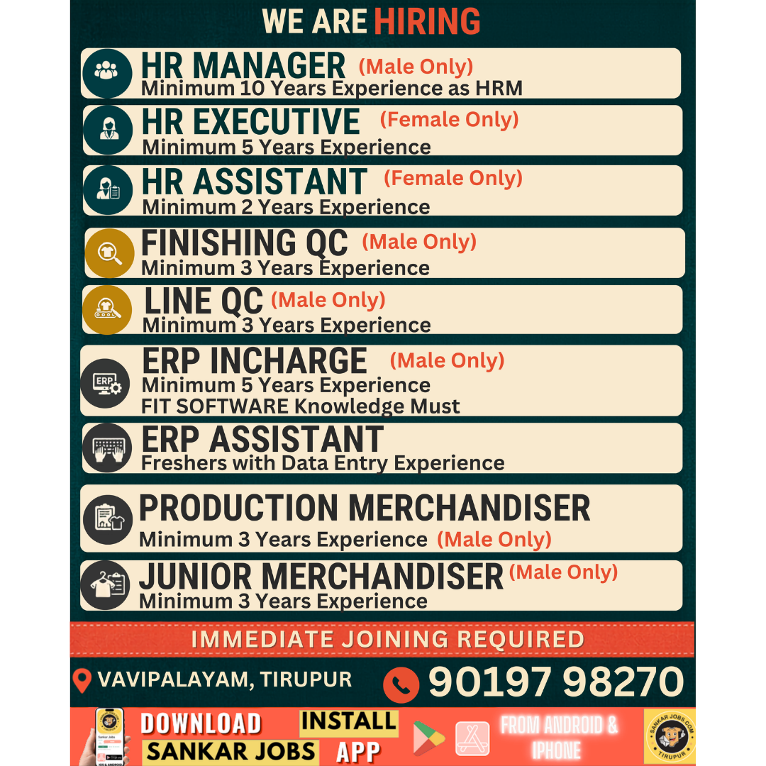 Garment Jobs