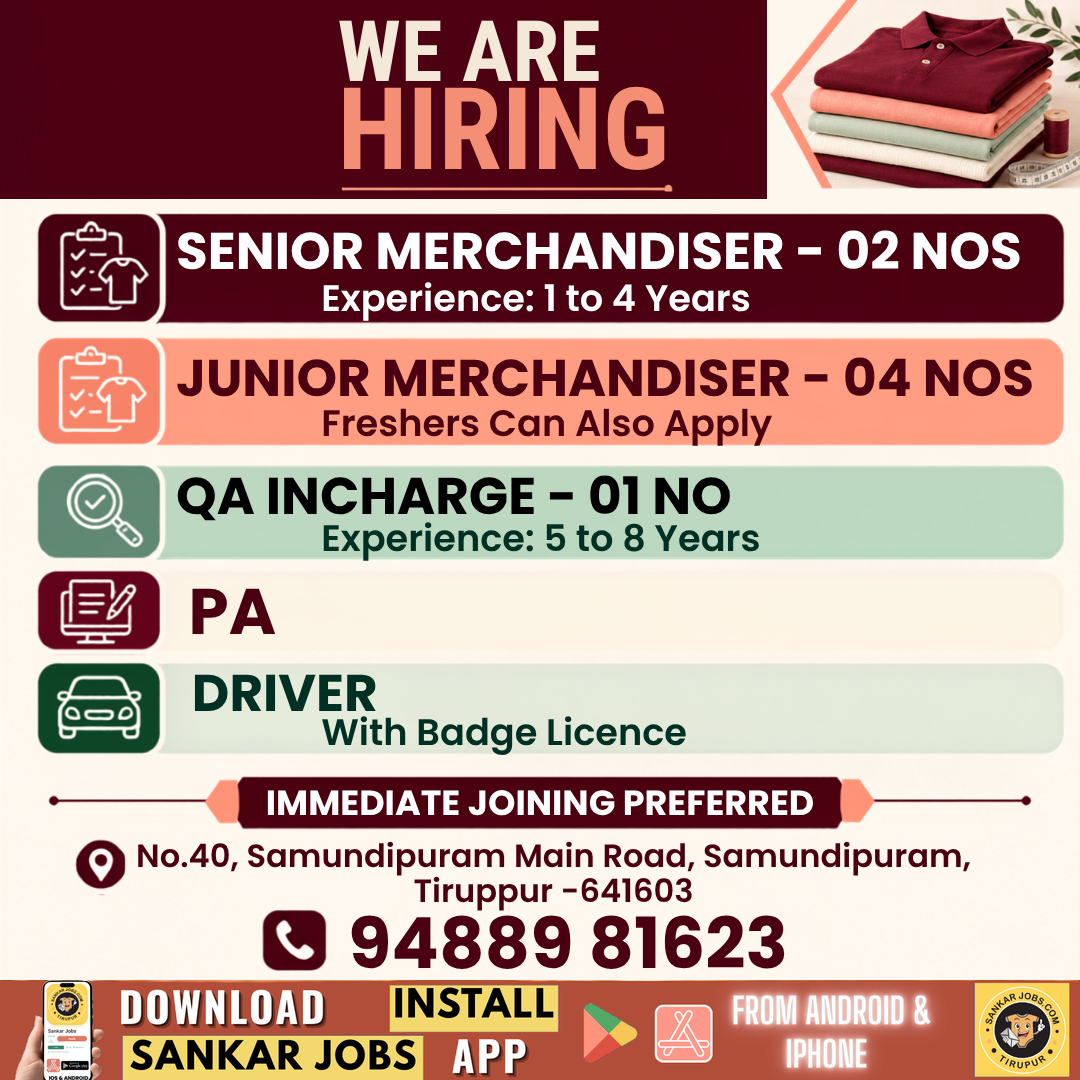 Garment Jobs